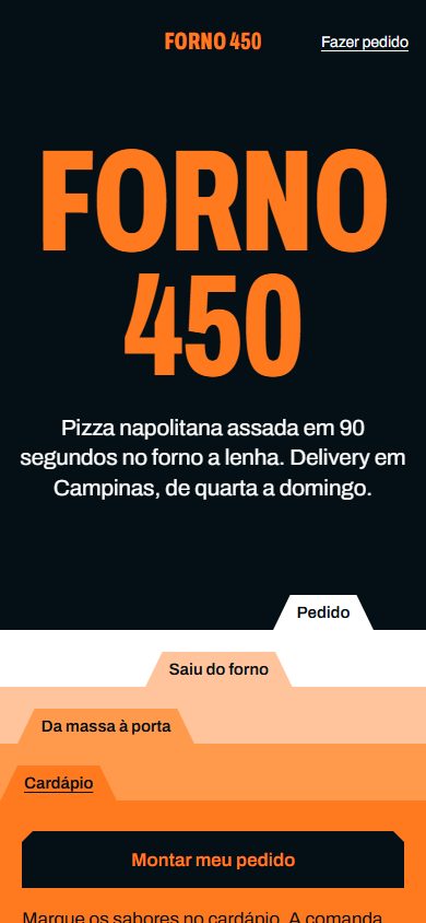 O mesmo site no celular