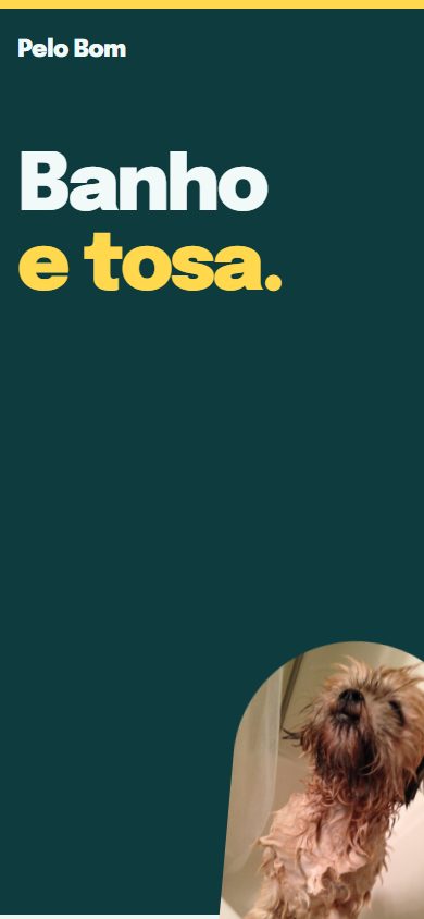 O mesmo site no celular
